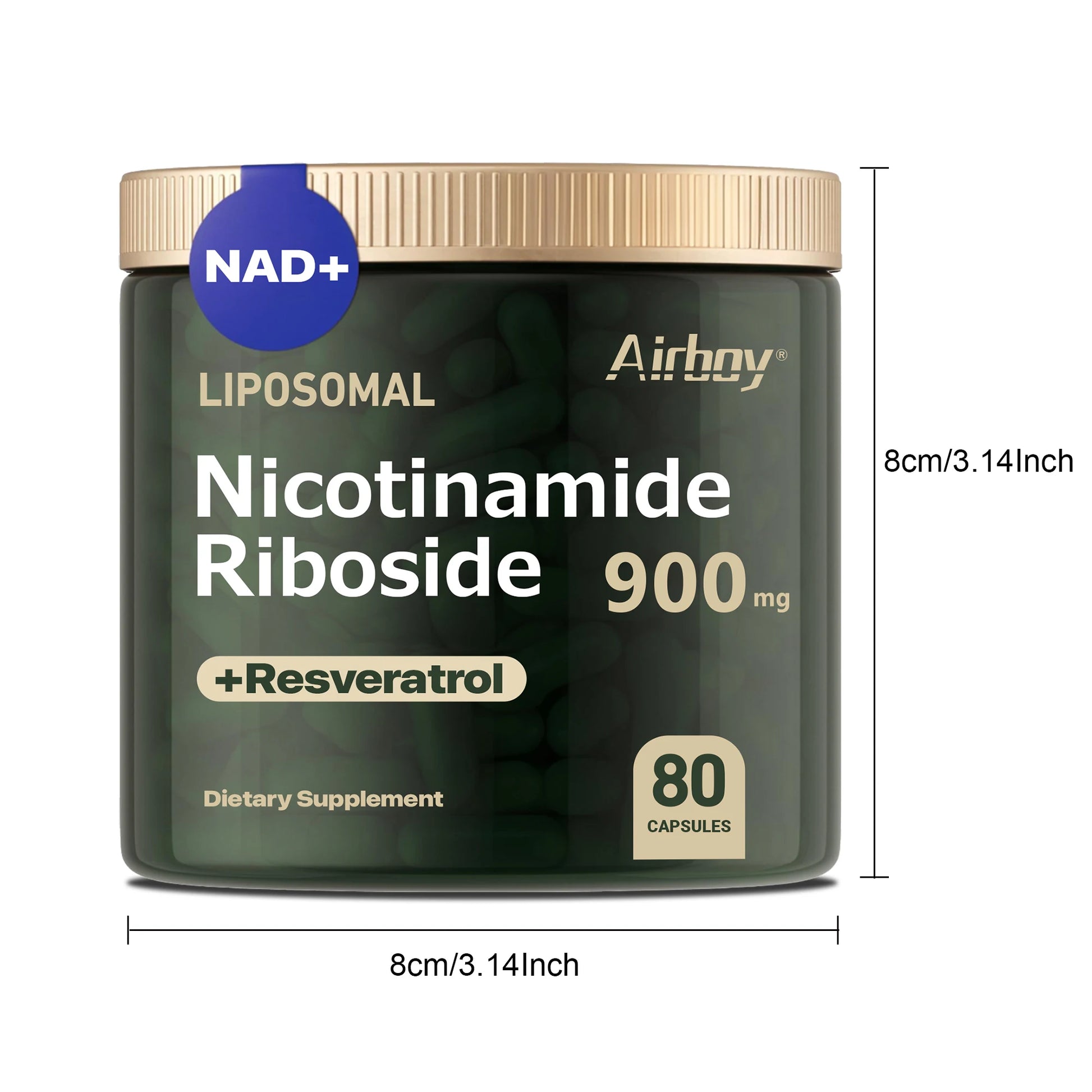 NAD+ Supplement 900mg: Boost Energy & Anti-Aging Skin Health