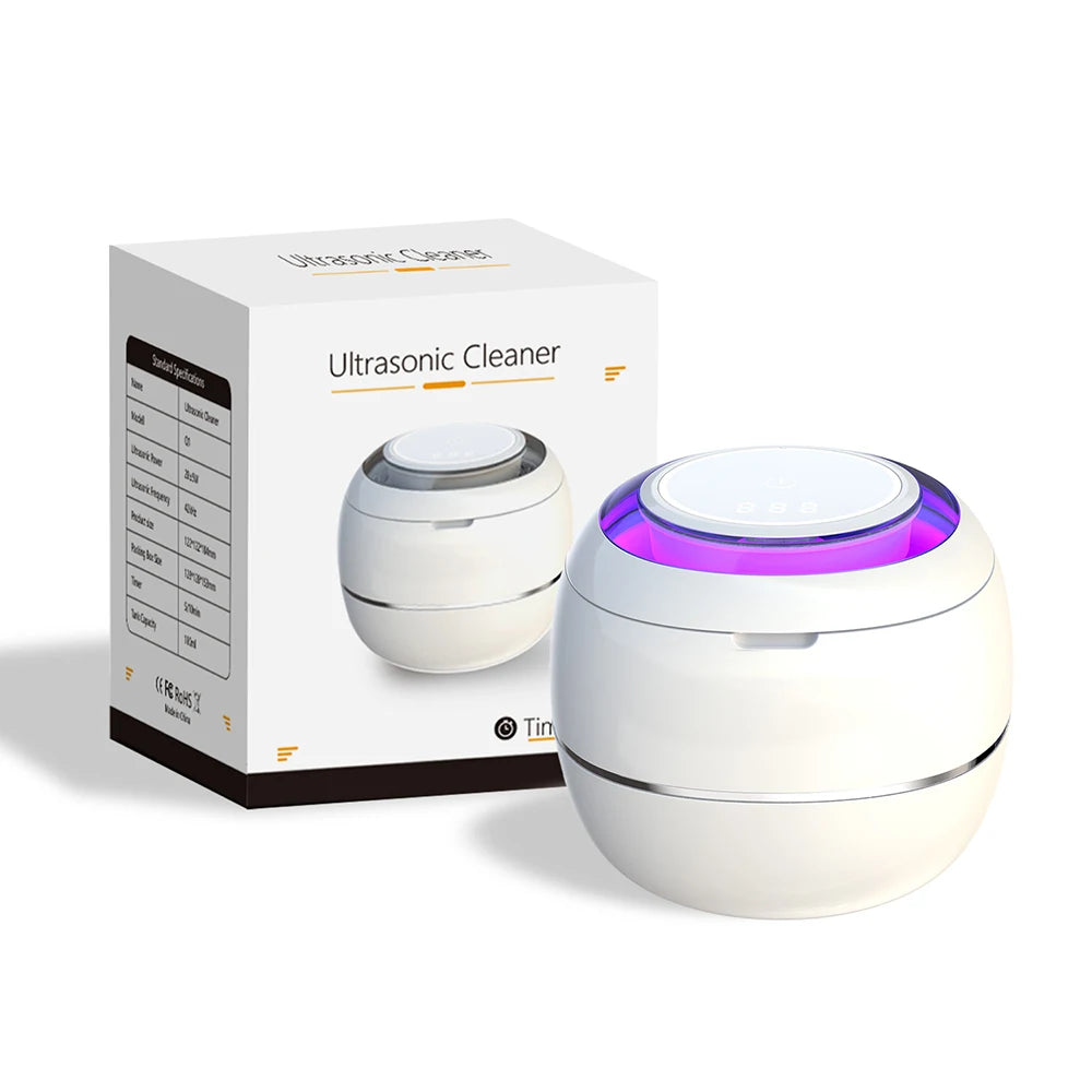 Ultrasonic Jewelry & Denture Cleaner - Compact UV Machine