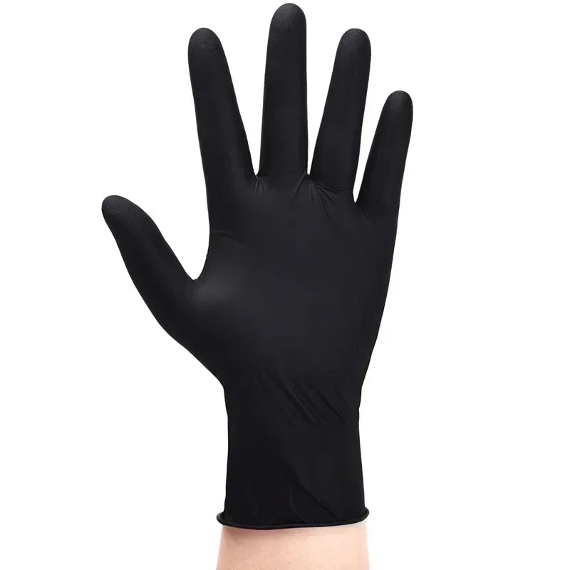 10pcs Black Nitrile Gloves - Latex-Free for Cooking & Cleaning